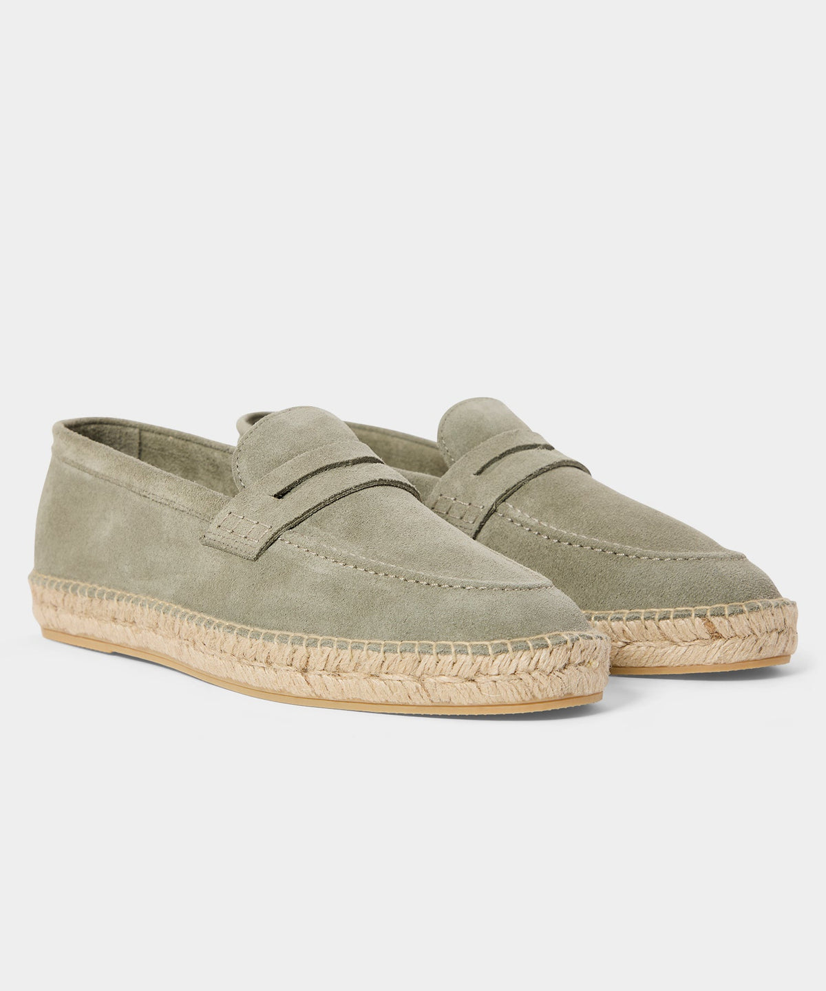 Todd Snyder Nomad Suede Espadrille Loafer - Grey