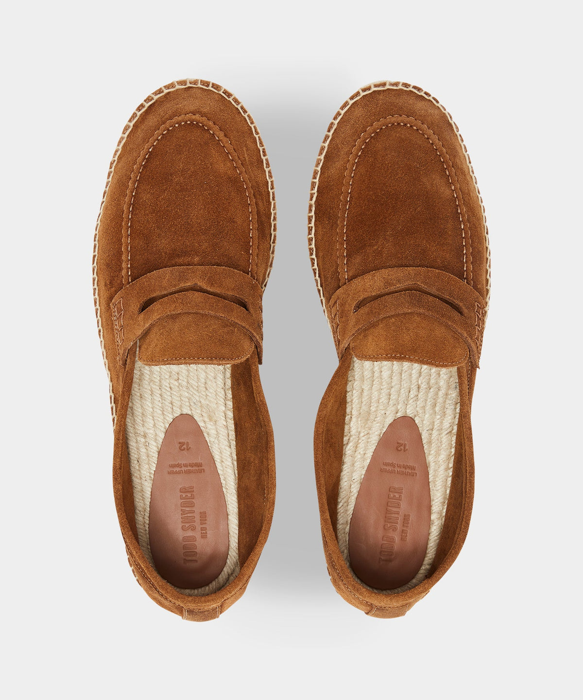 Todd Snyder Nomad Suede Espadrille Loafer - Tobacco