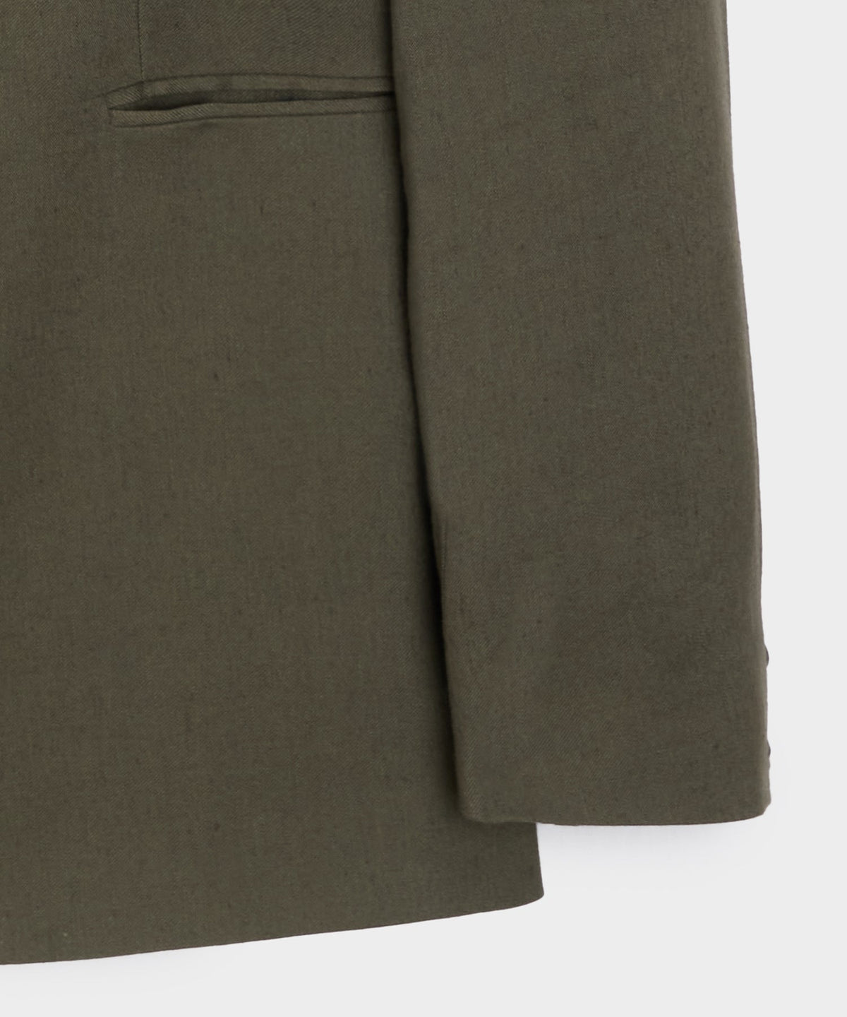 Todd Snyder Italian Linen Mohair Double-Breasted Shawl Collar Jacket - Olive