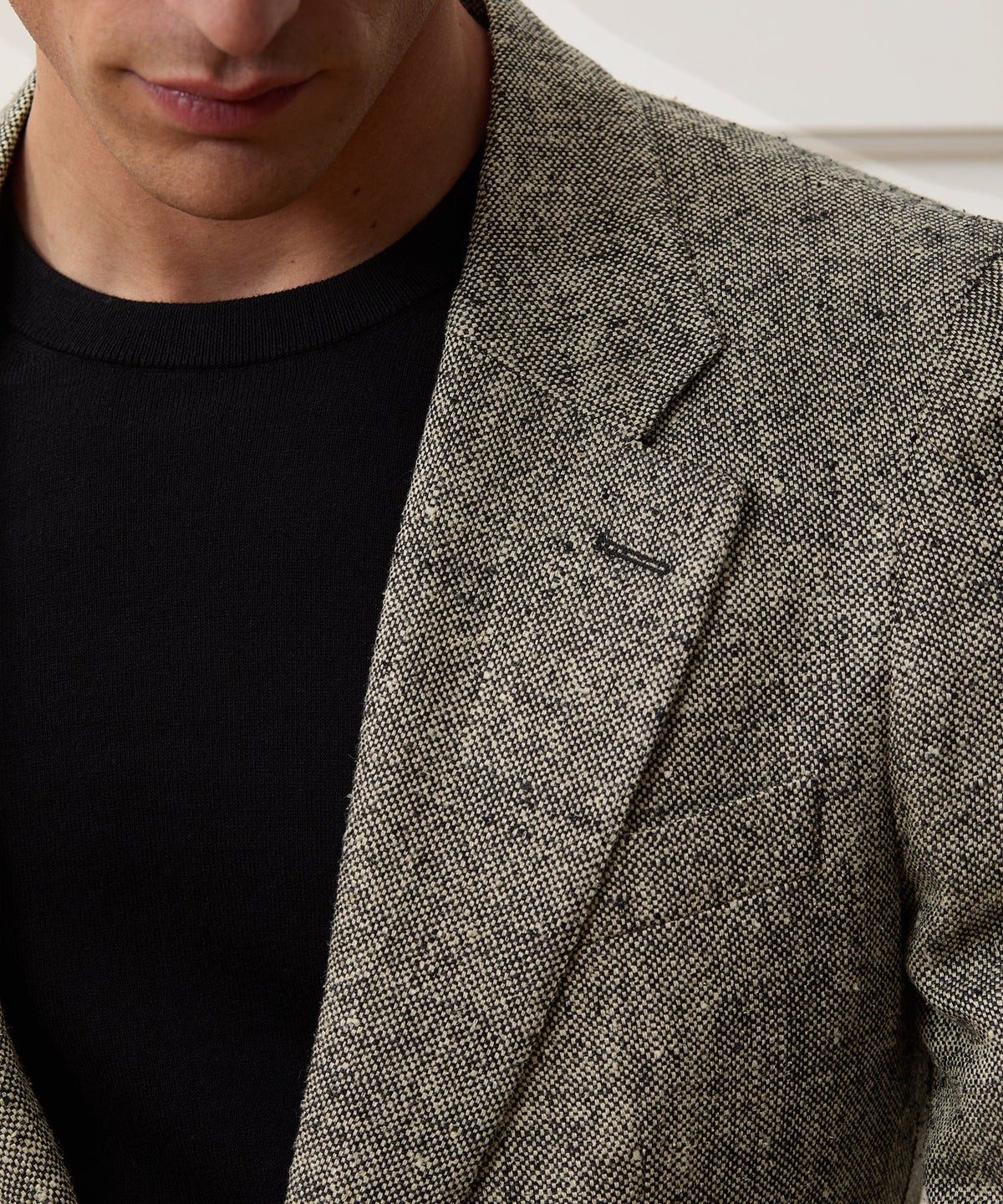 Todd Snyder Italian Silk-Linen Donegal Sport Coat - Grey