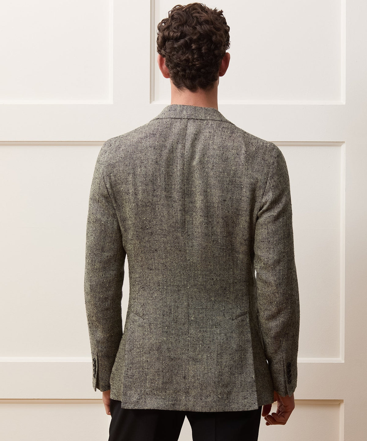 Todd Snyder Italian Silk-Linen Donegal Sport Coat - Grey