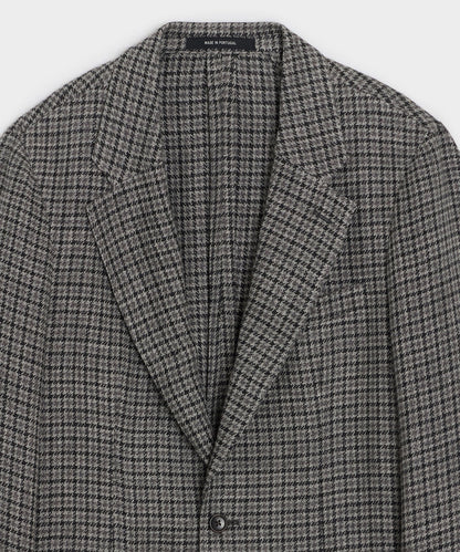 Todd Snyder Italian Linen Houndstooth Sport Coat - Charcoal