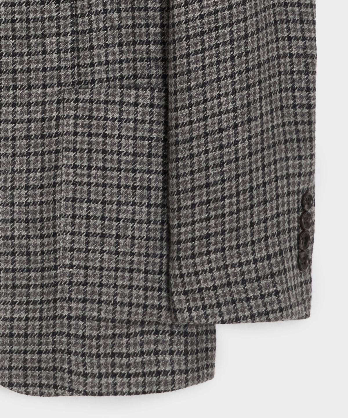 Todd Snyder Italian Linen Houndstooth Sport Coat - Charcoal