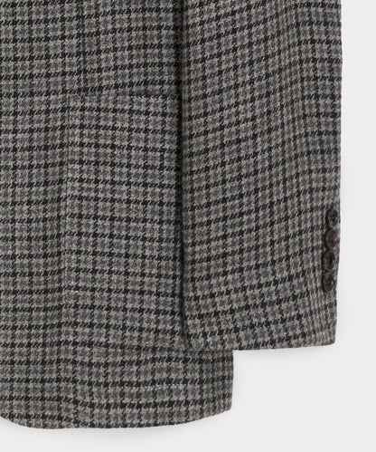 Todd Snyder Italian Linen Houndstooth Sport Coat - Charcoal