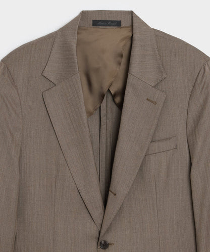 Todd Snyder Italian Wool Herringbone Madison Jacket - Light Brown