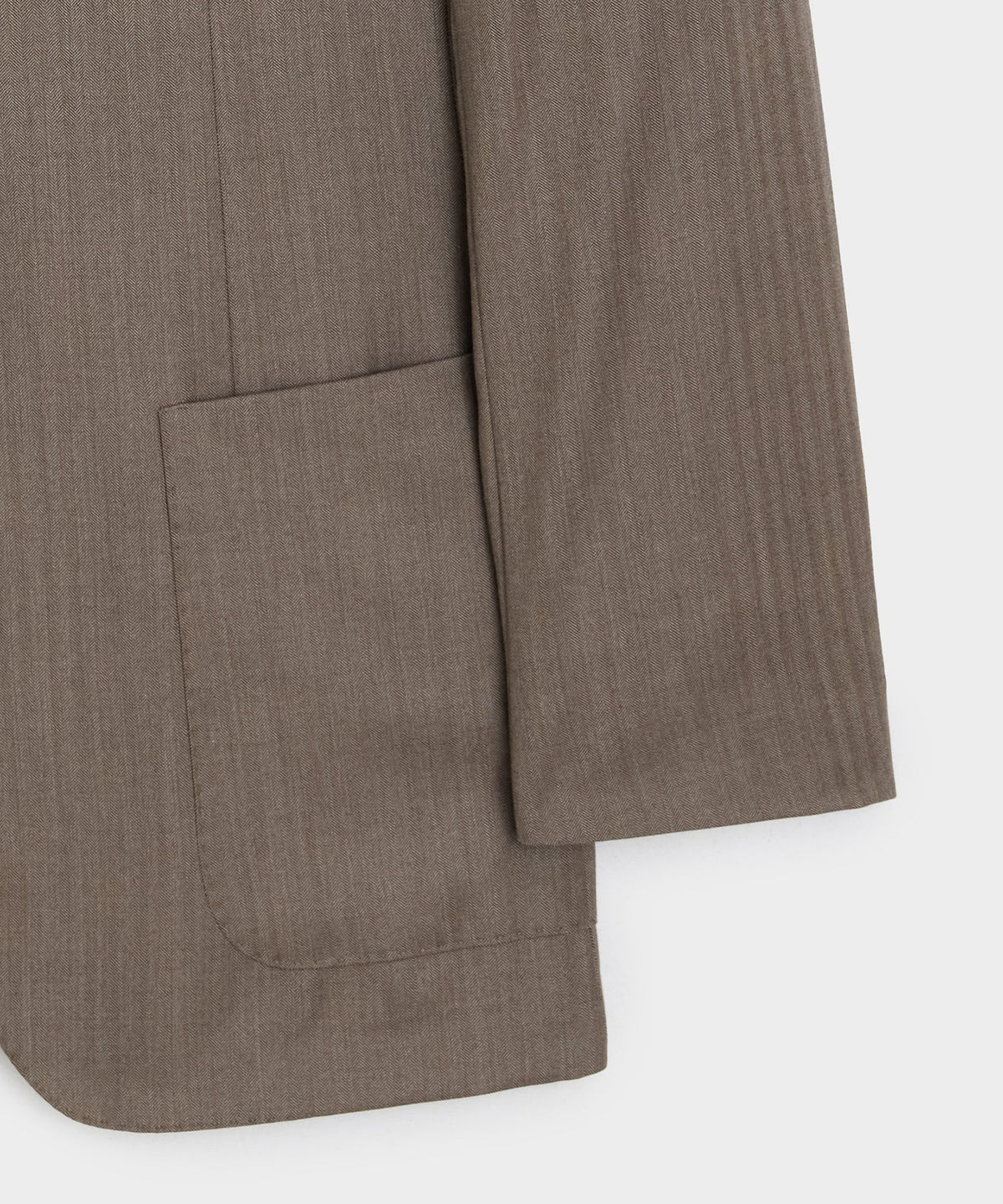 Todd Snyder Italian Wool Herringbone Madison Jacket - Light Brown