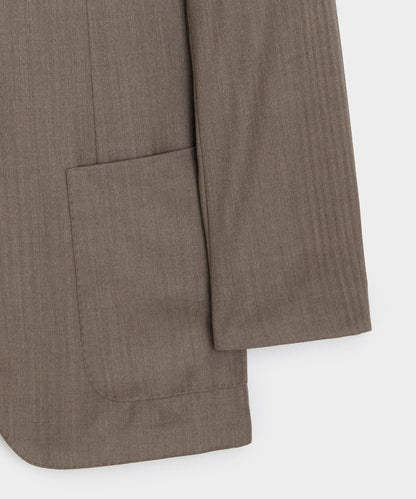 Todd Snyder Italian Wool Herringbone Madison Jacket - Light Brown