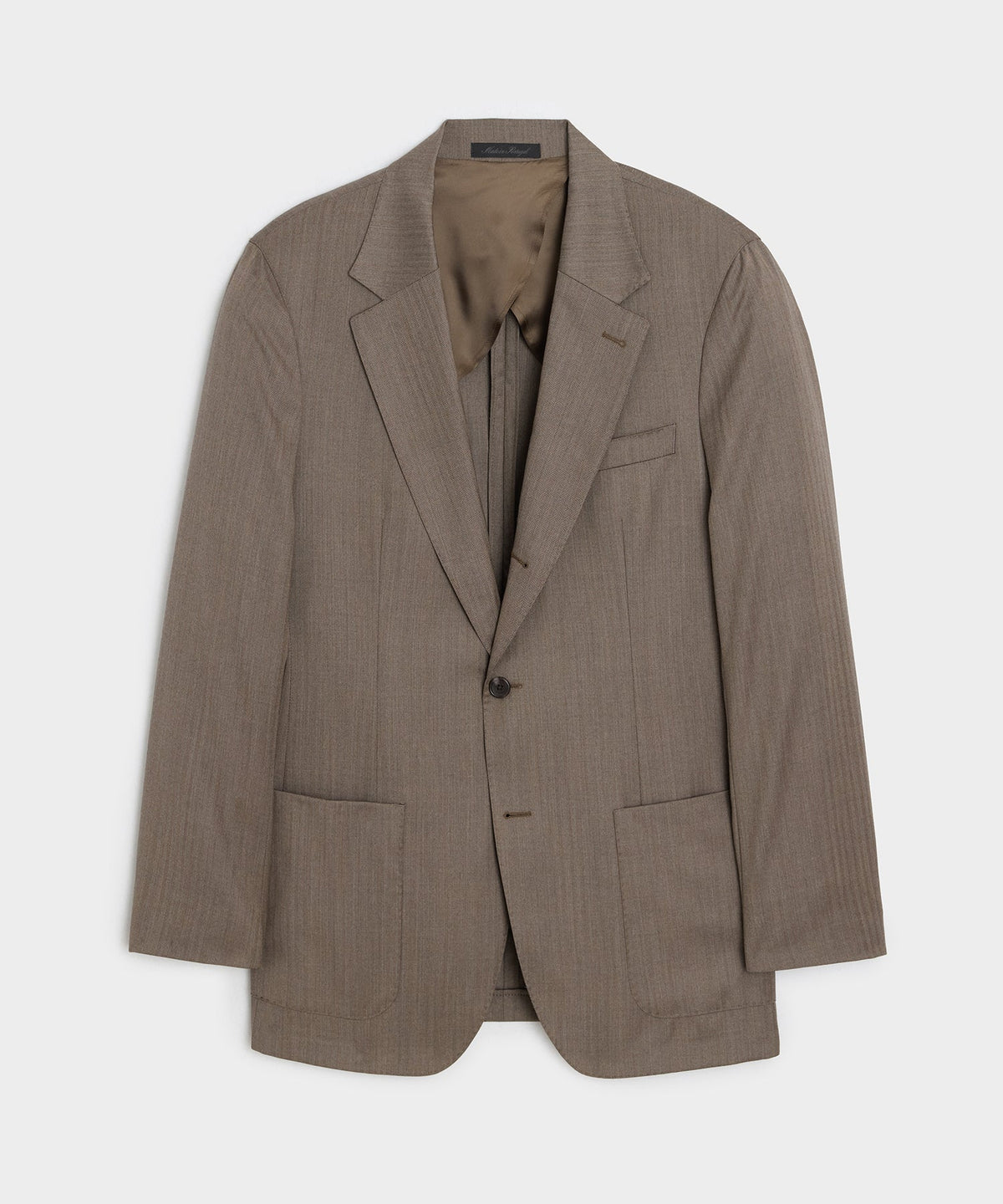 Todd Snyder Italian Wool Herringbone Madison Jacket - Light Brown