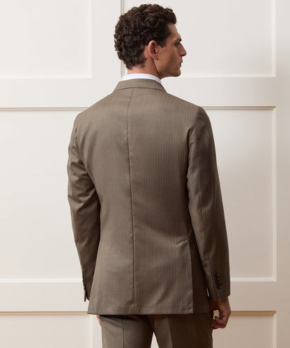 Todd Snyder Italian Wool Herringbone Madison Jacket - Light Brown