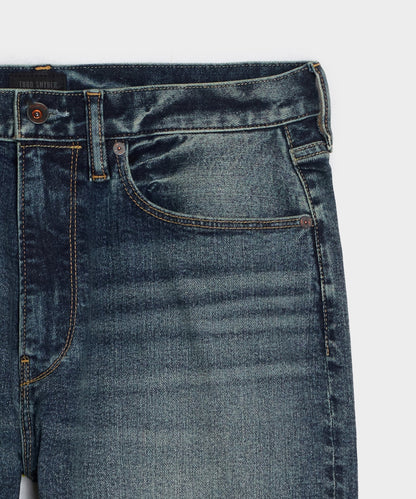 Todd Snyder High-Rise Slim Stretch Jean - Medium Indigo