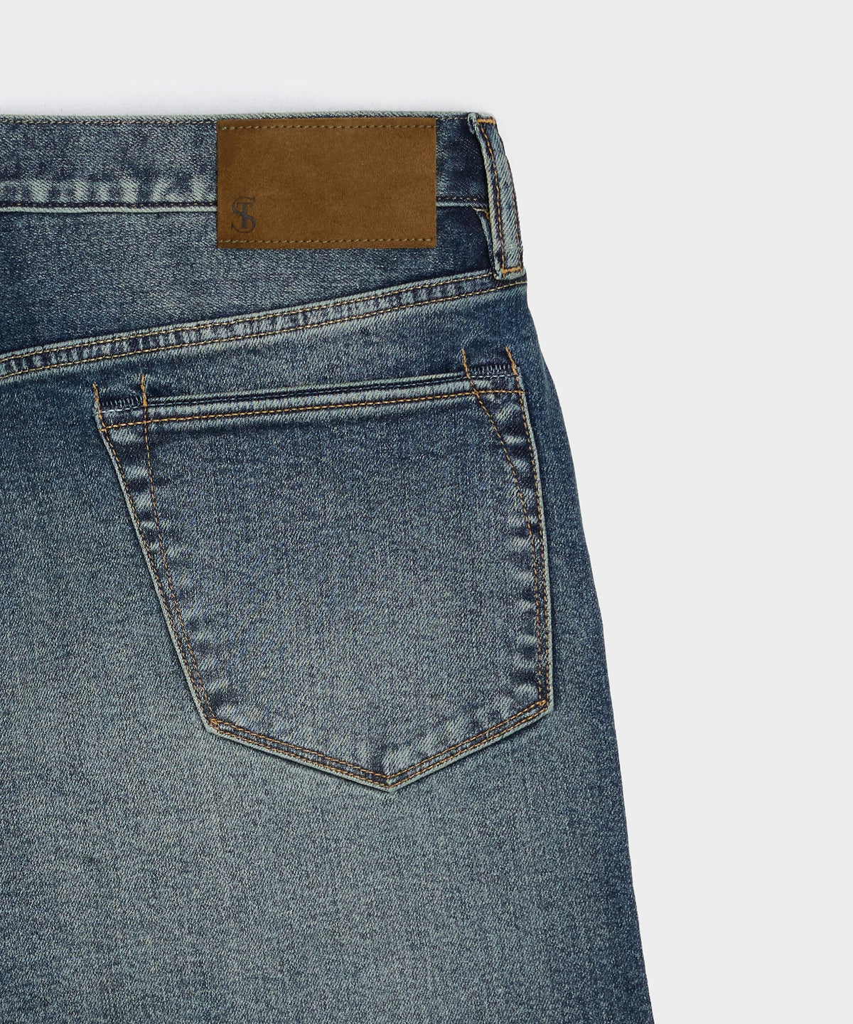 Todd Snyder High-Rise Slim Stretch Jean - Medium Indigo