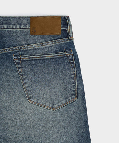 Todd Snyder High-Rise Slim Stretch Jean - Medium Indigo