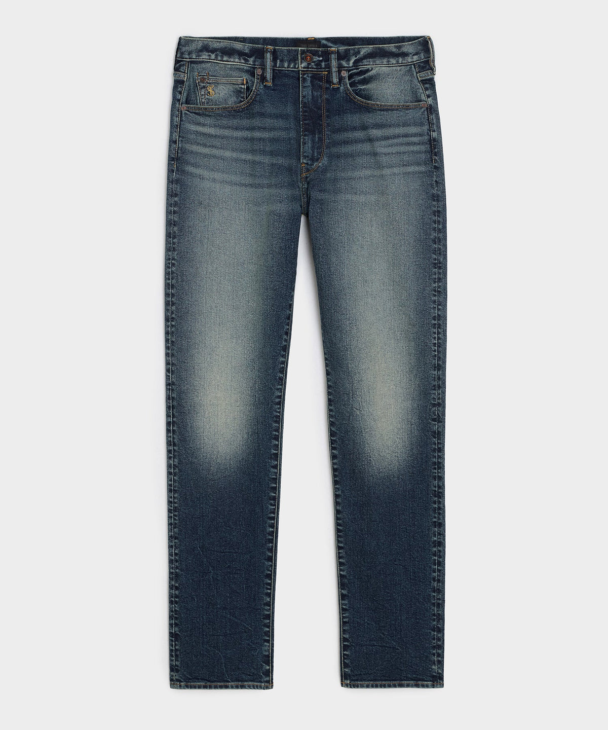 Todd Snyder High-Rise Slim Stretch Jean - Medium Indigo
