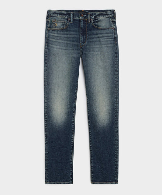 Todd Snyder High-Rise Slim Stretch Jean - Medium Indigo
