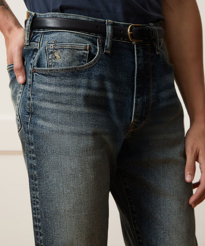Todd Snyder High-Rise Slim Stretch Jean - Medium Indigo