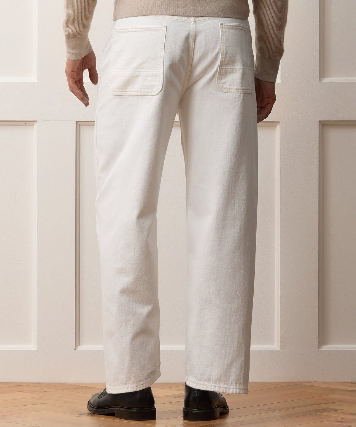 Todd Snyder Relaxed Barrel Jean - White