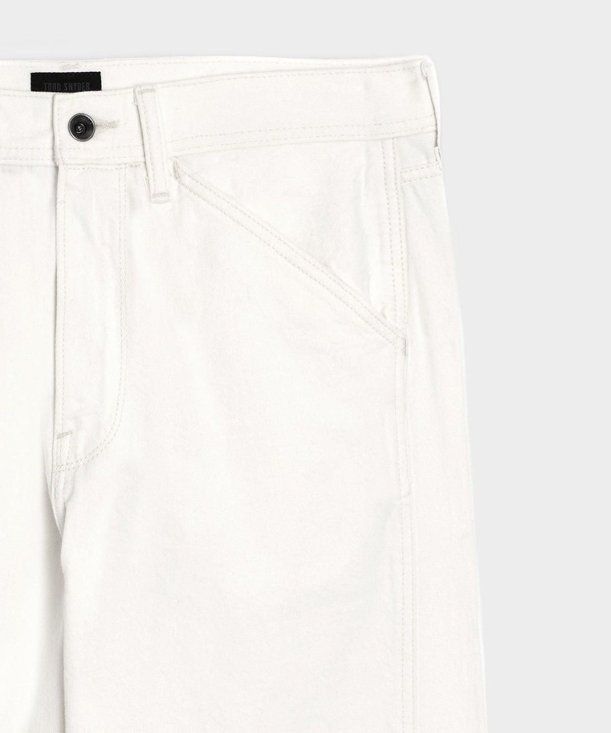 Todd Snyder Relaxed Barrel Jean - White
