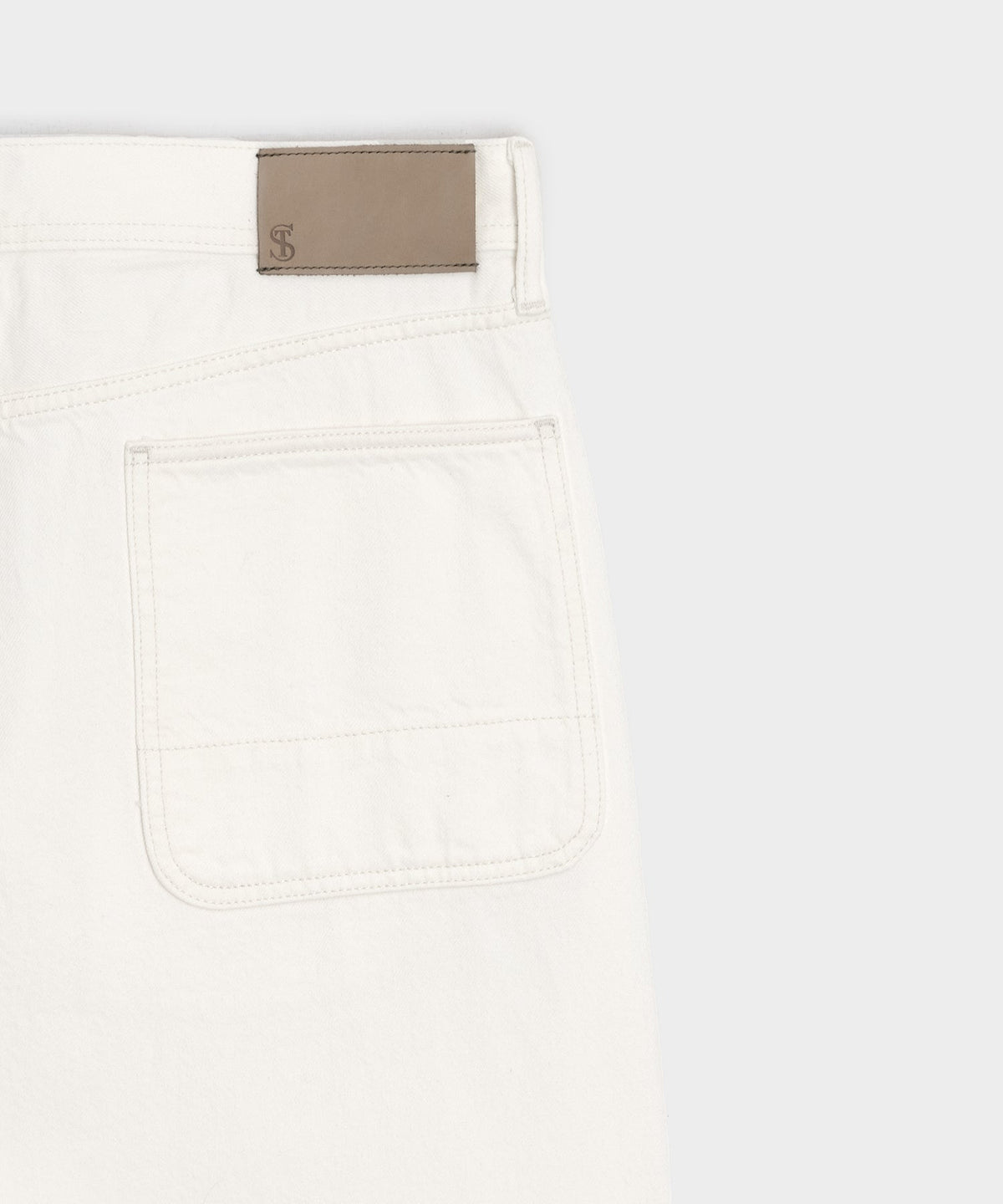 Todd Snyder Relaxed Barrel Jean - White