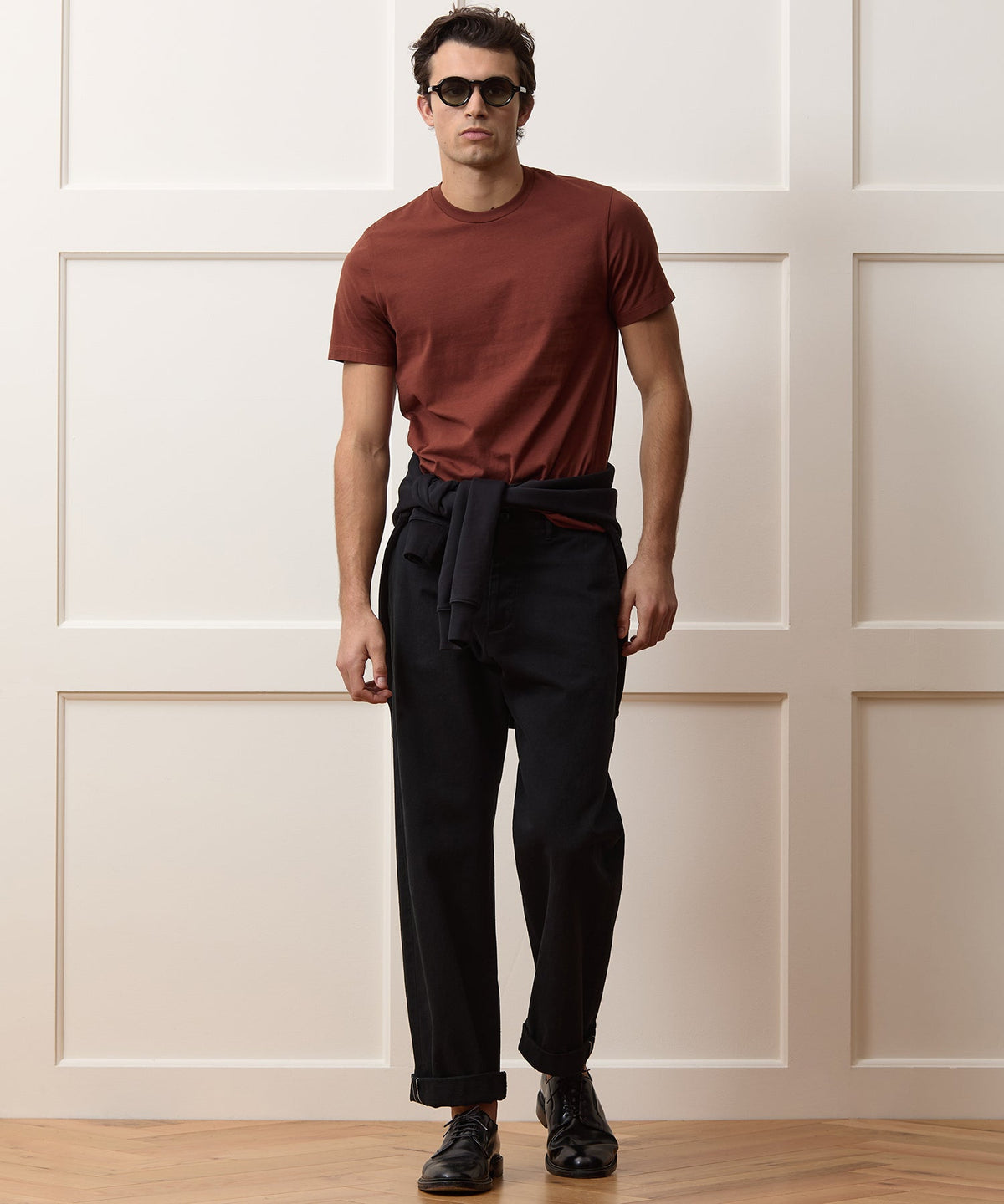Todd Snyder Premium Jersey Tee - Chocolate Cherry