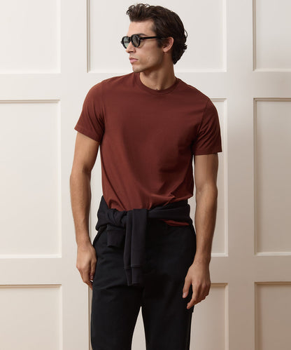 Todd Snyder Premium Jersey Tee - Chocolate Cherry