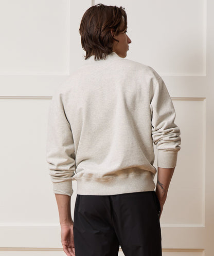 Todd Snyder Soho V-Neck Sweatshirt - Heather Beige