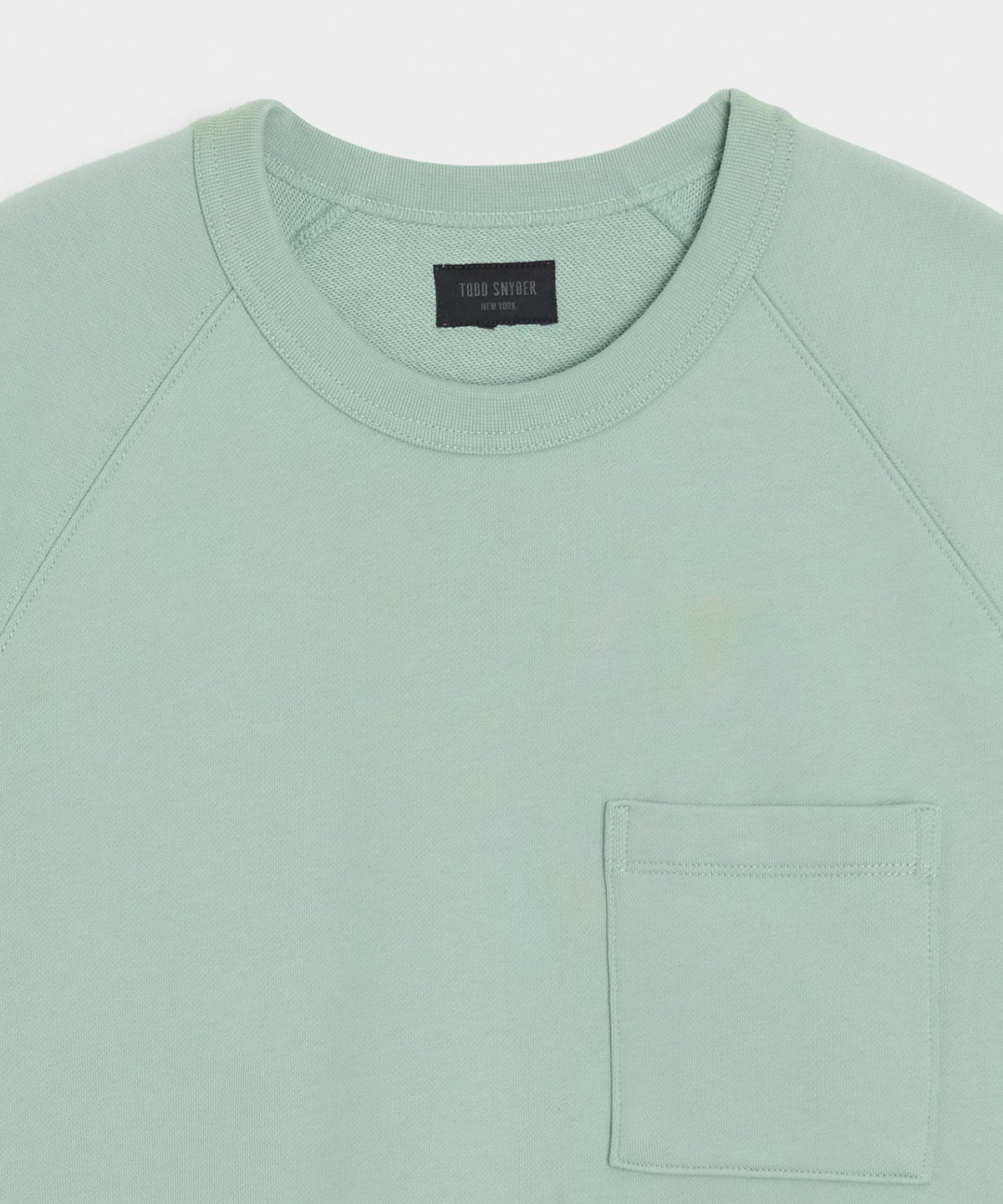 Todd Snyder Foundation Pocket Sweatshirt - Faded Jade