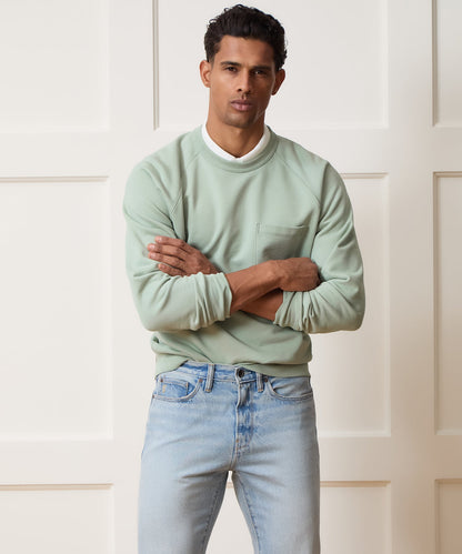 Todd Snyder Foundation Pocket Sweatshirt - Faded Jade