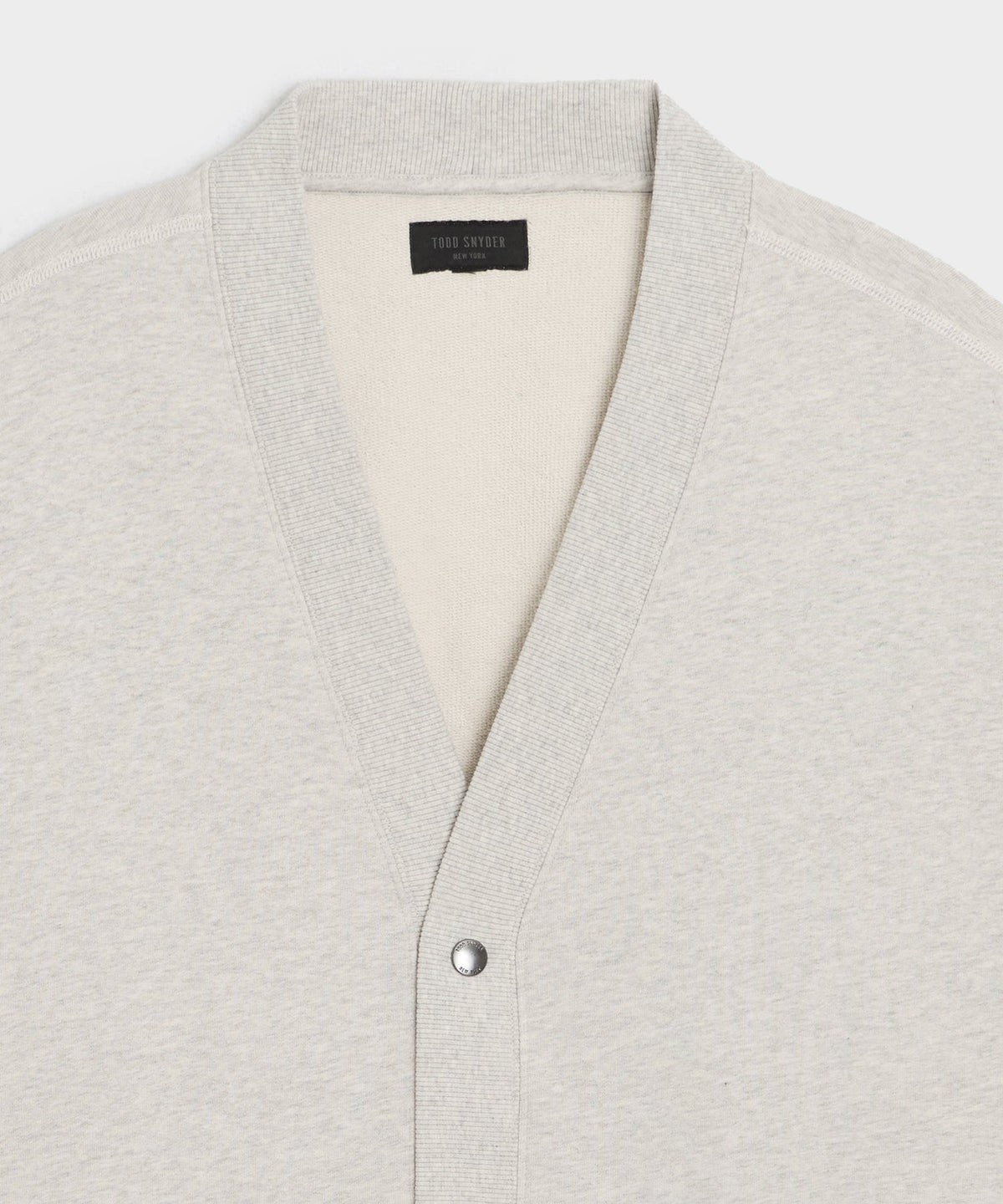 Todd Snyder Soho Cardigan Sweatshirt - Heather Beige