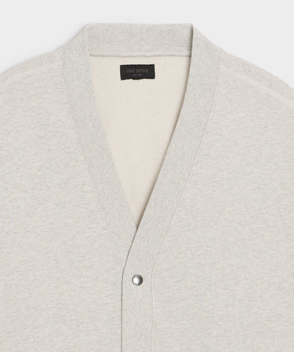 Todd Snyder Soho Cardigan Sweatshirt - Heather Beige