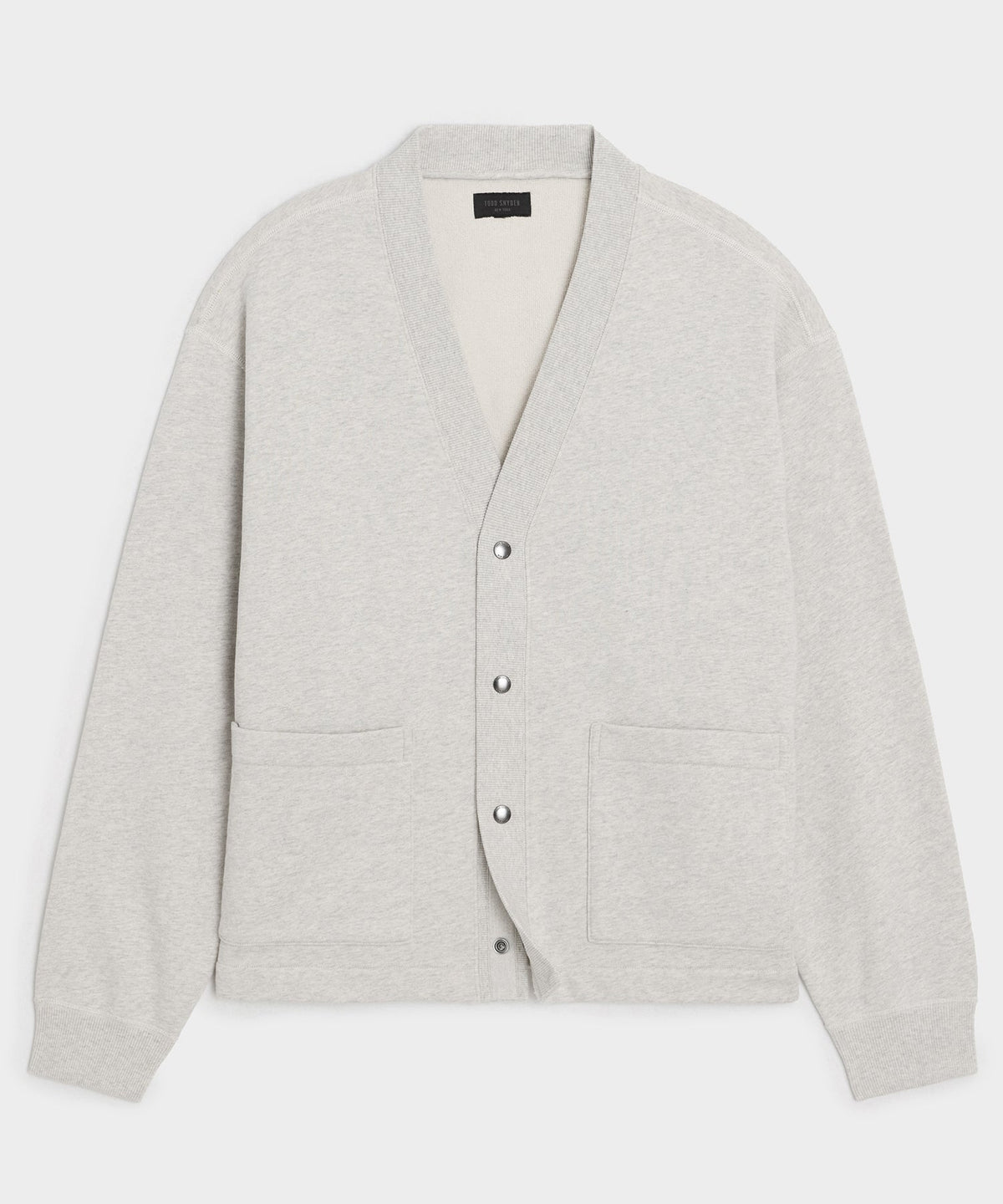 Todd Snyder Soho Cardigan Sweatshirt - Heather Beige