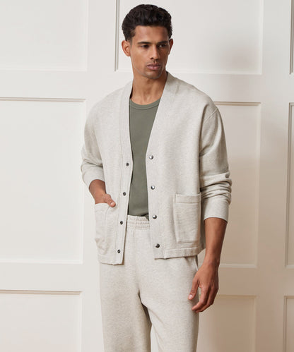 Todd Snyder Soho Cardigan Sweatshirt - Heather Beige