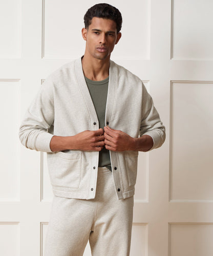 Todd Snyder Soho Cardigan Sweatshirt - Heather Beige