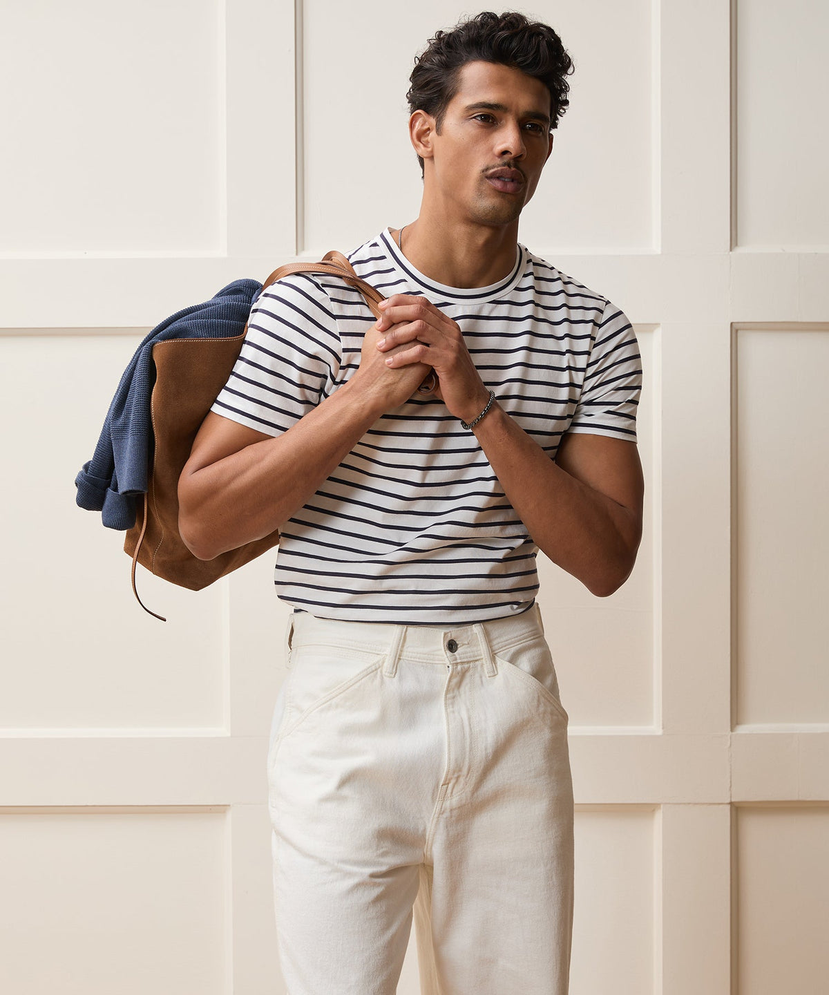 Todd Snyder Premium Jersey Tee - Bisque