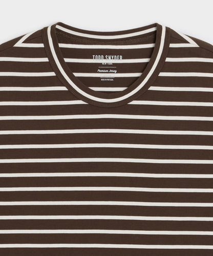 Todd Snyder Premium Jersey Tee - Dark Mocha