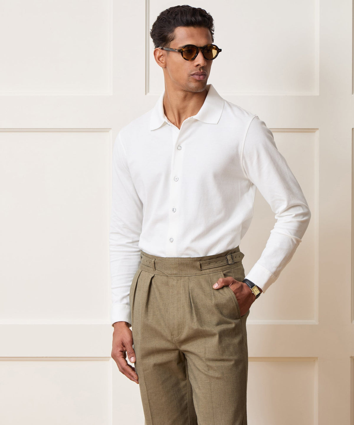 Todd Snyder Pique Shirt - Simply White