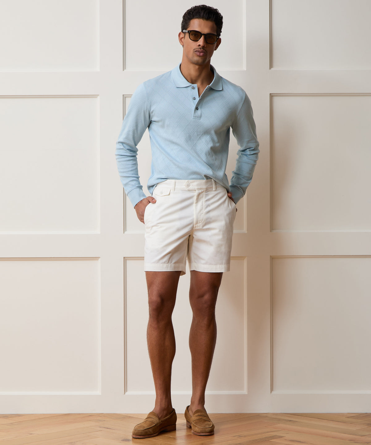 Todd Snyder Cotton Jacquard Polo - Rapids