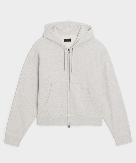 Todd Snyder Soho Full-Zip Sweatshirt - Heather Beige