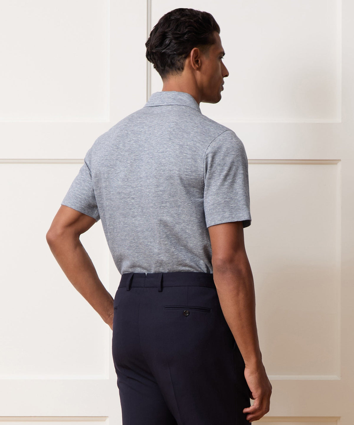 Todd Snyder Cotton Jacquard Shirt - Navy
