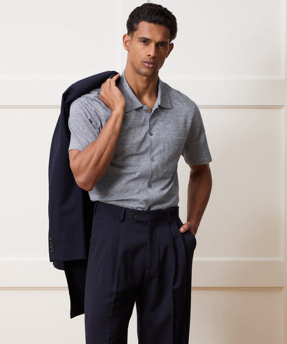 Todd Snyder Cotton Jacquard Shirt - Navy
