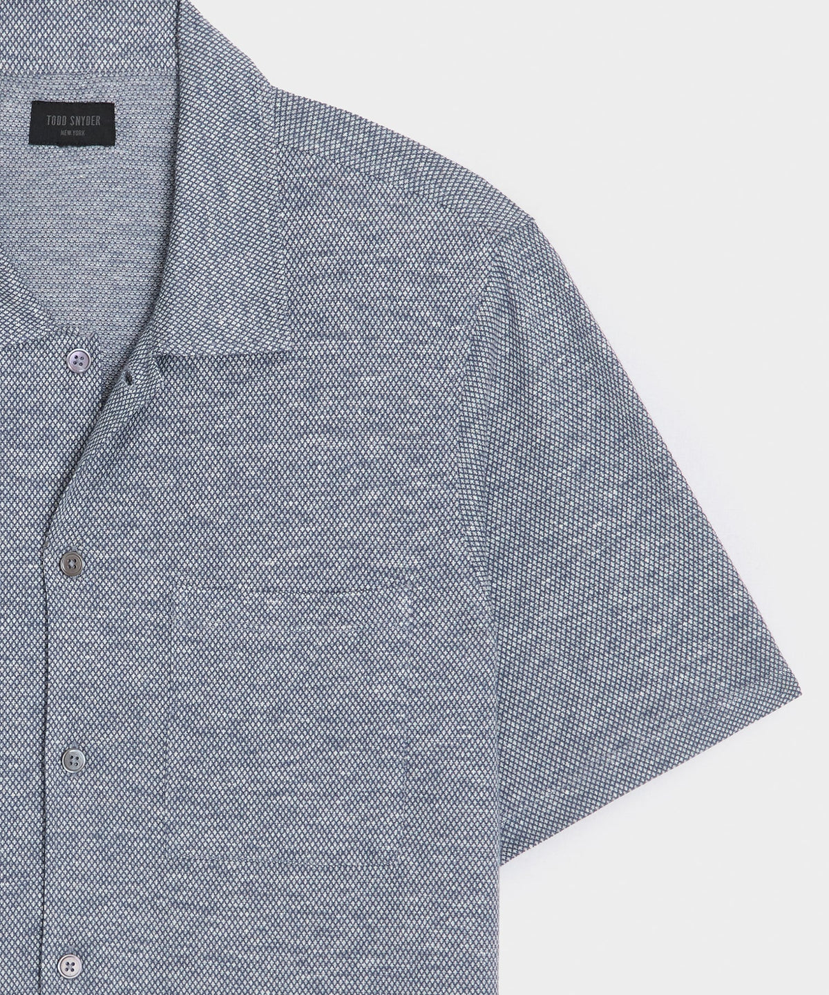 Todd Snyder Cotton Jacquard Shirt - Navy
