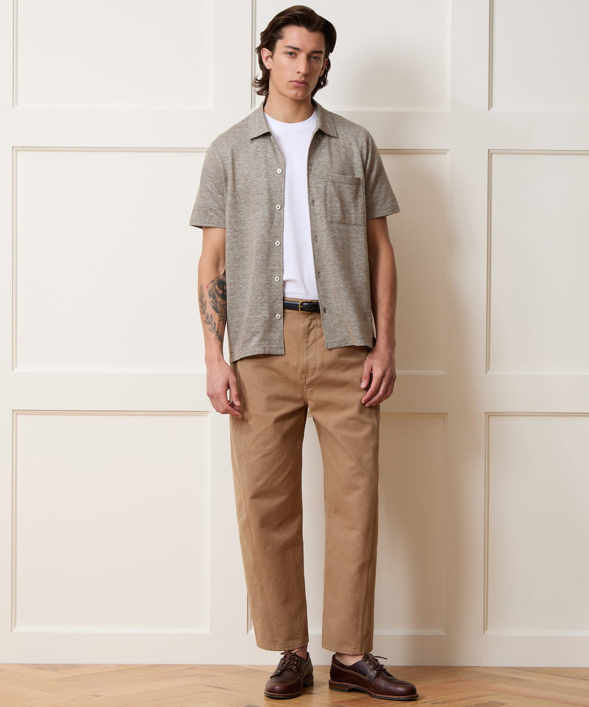 Todd Snyder Cotton Jacquard Shirt - Faded Jade
