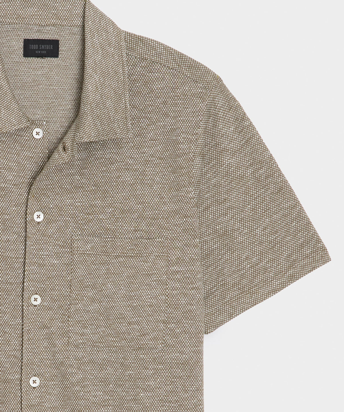 Todd Snyder Cotton Jacquard Shirt - Faded Jade