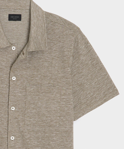 Todd Snyder Cotton Jacquard Shirt - Faded Jade
