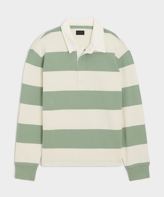 Todd Snyder Striped Rugby Shirt - Faded Jade