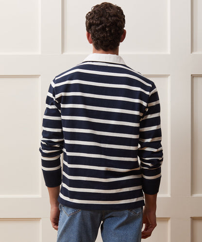 Todd Snyder Striped Rugby Shirt - Navy