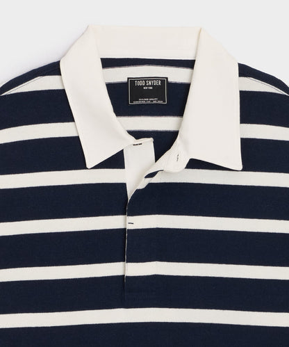 Todd Snyder Striped Rugby Shirt - Navy