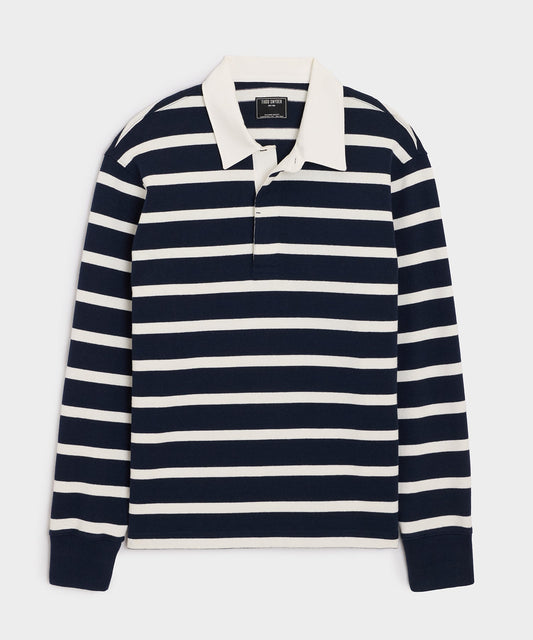 Todd Snyder Striped Rugby Shirt - Navy