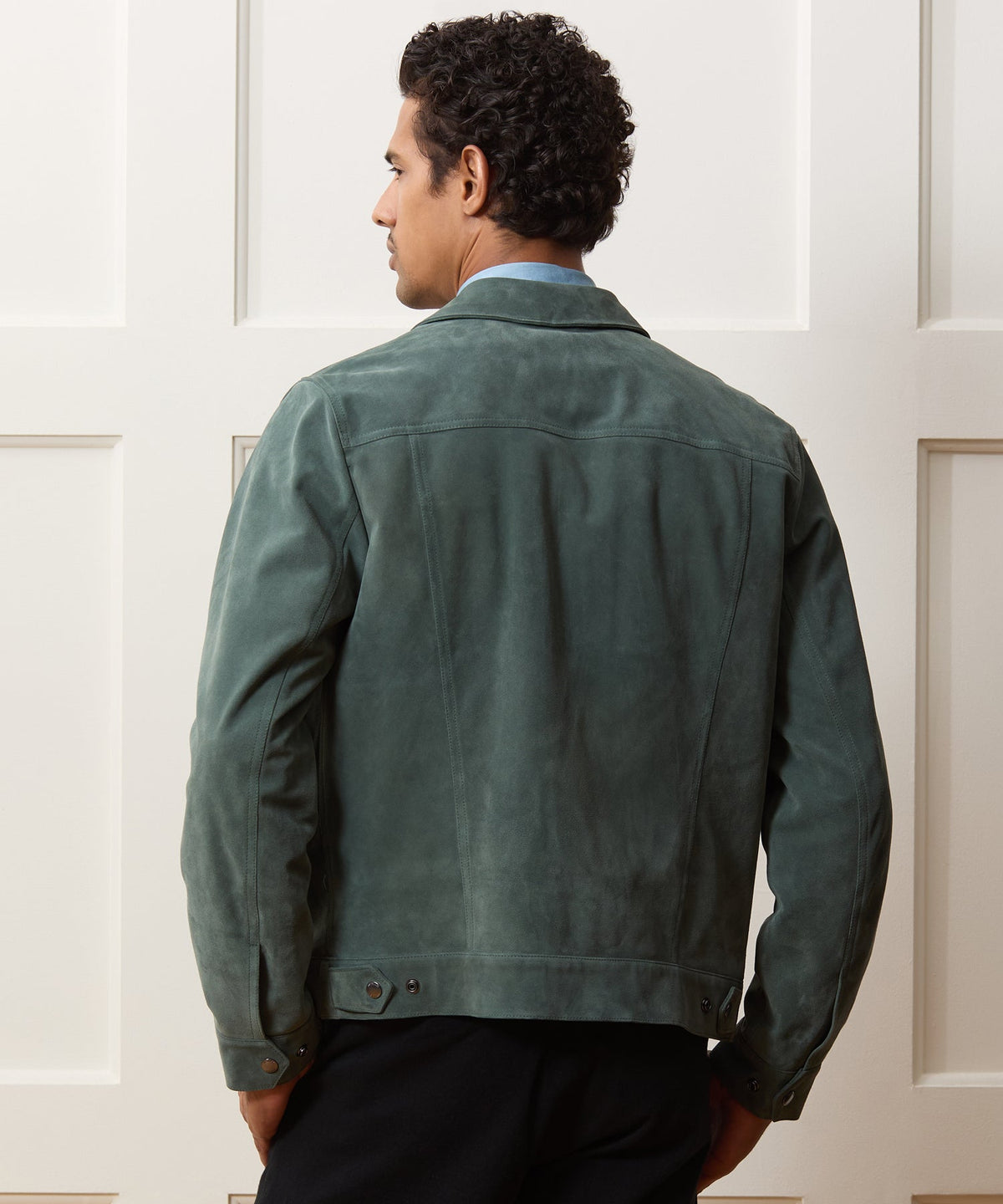 Todd Snyder Italian Suede Dylan Jacket - Aloe