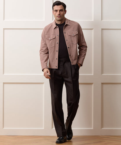 Todd Snyder Italian Suede Dylan Jacket - Blush
