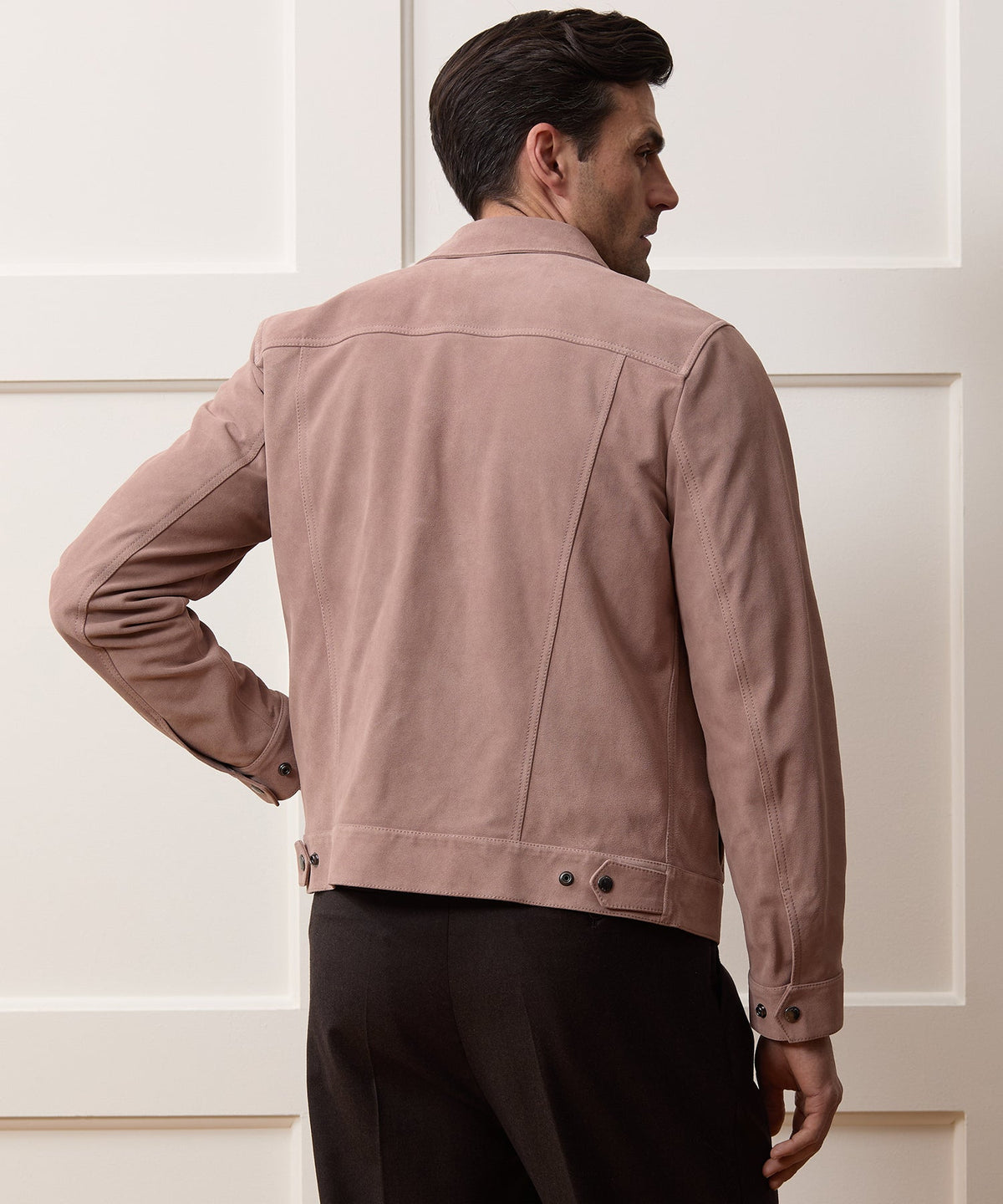 Todd Snyder Italian Suede Dylan Jacket - Blush